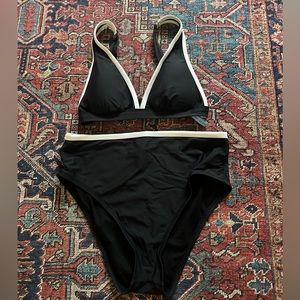 Antonio Melani designer high waisted black bikini swimsuit!